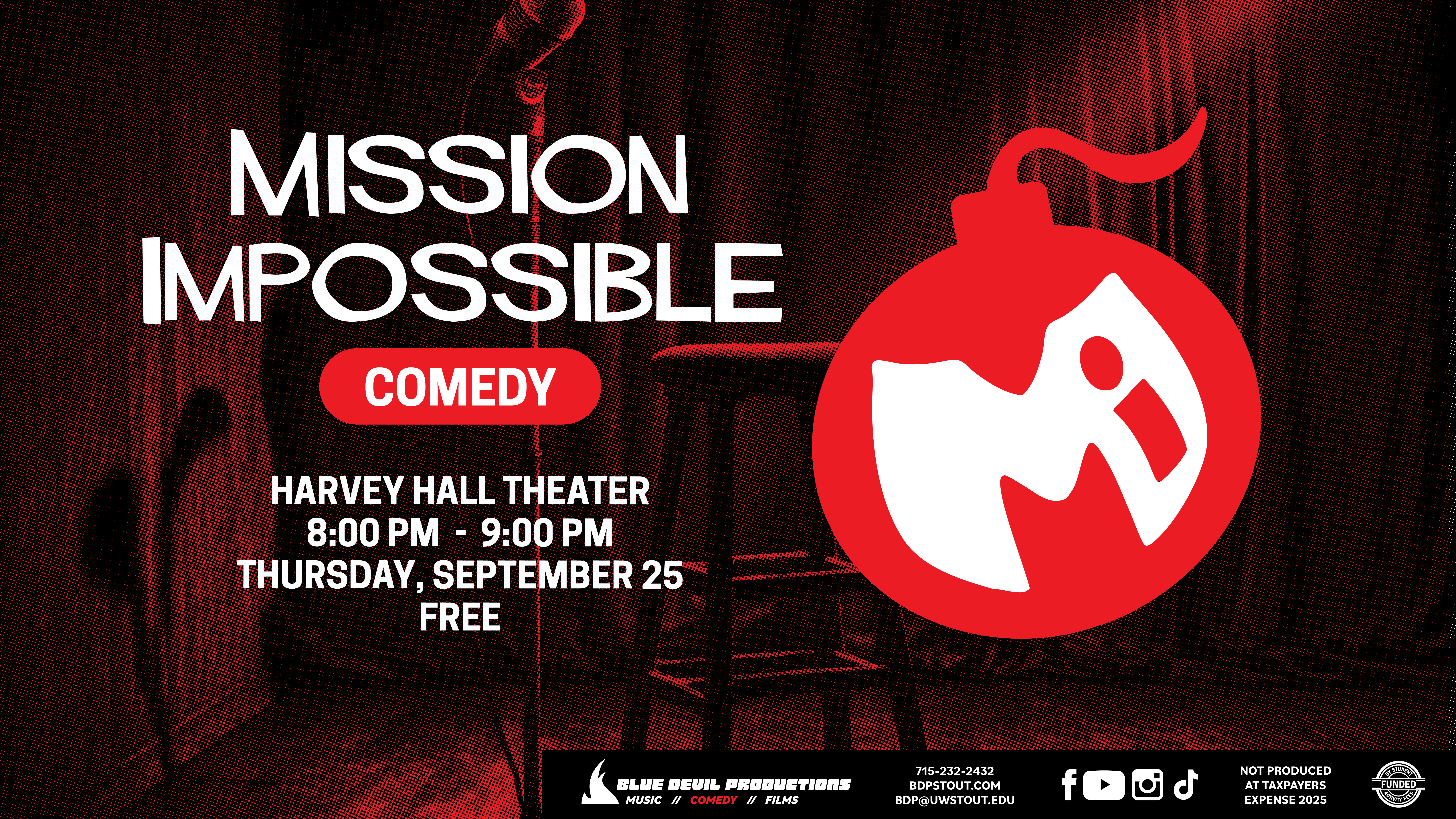 Digital Signage Poster displaying Mission Improvable.