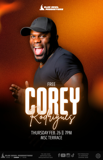 Poster for the event Corey Rodrigues