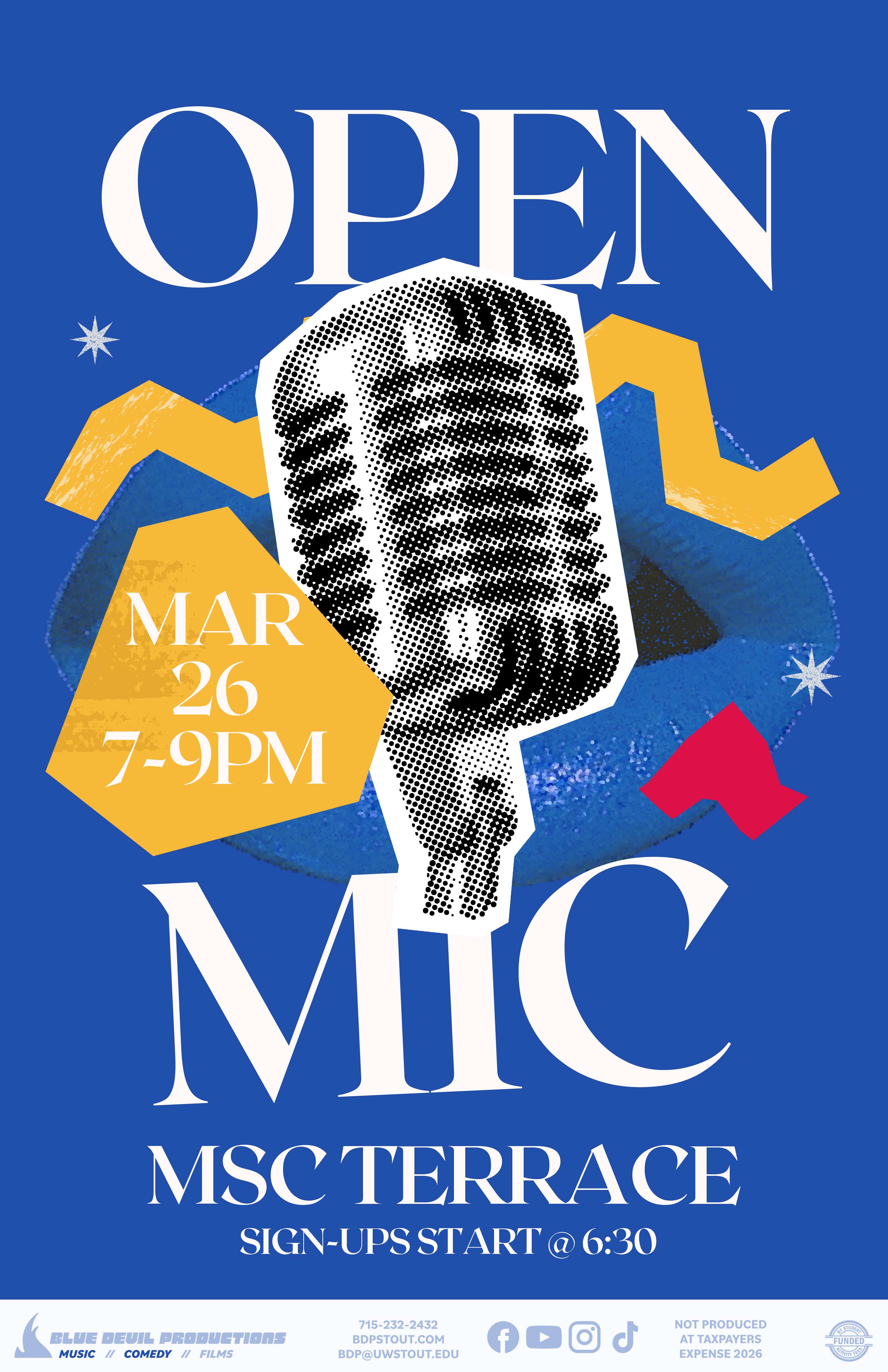 Poster for the event OPEN MIC NIGHT