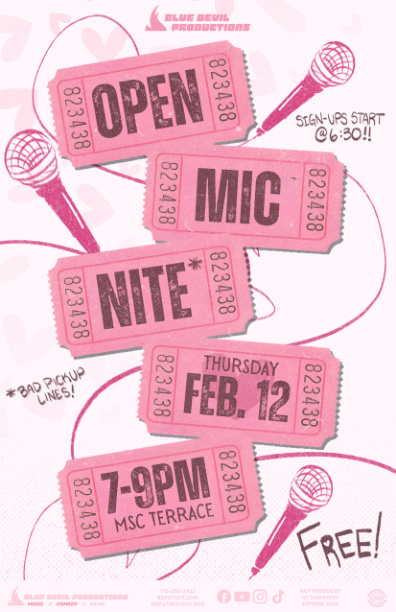 Poster for BDP Valentine's Night | Open Mic Night