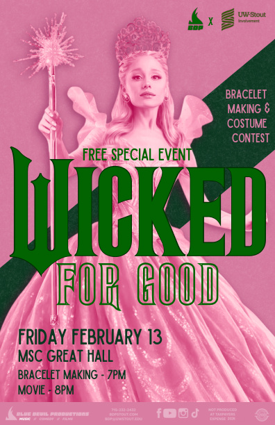 Poster for BDP Wicked: For Good & Friendship Bracelets